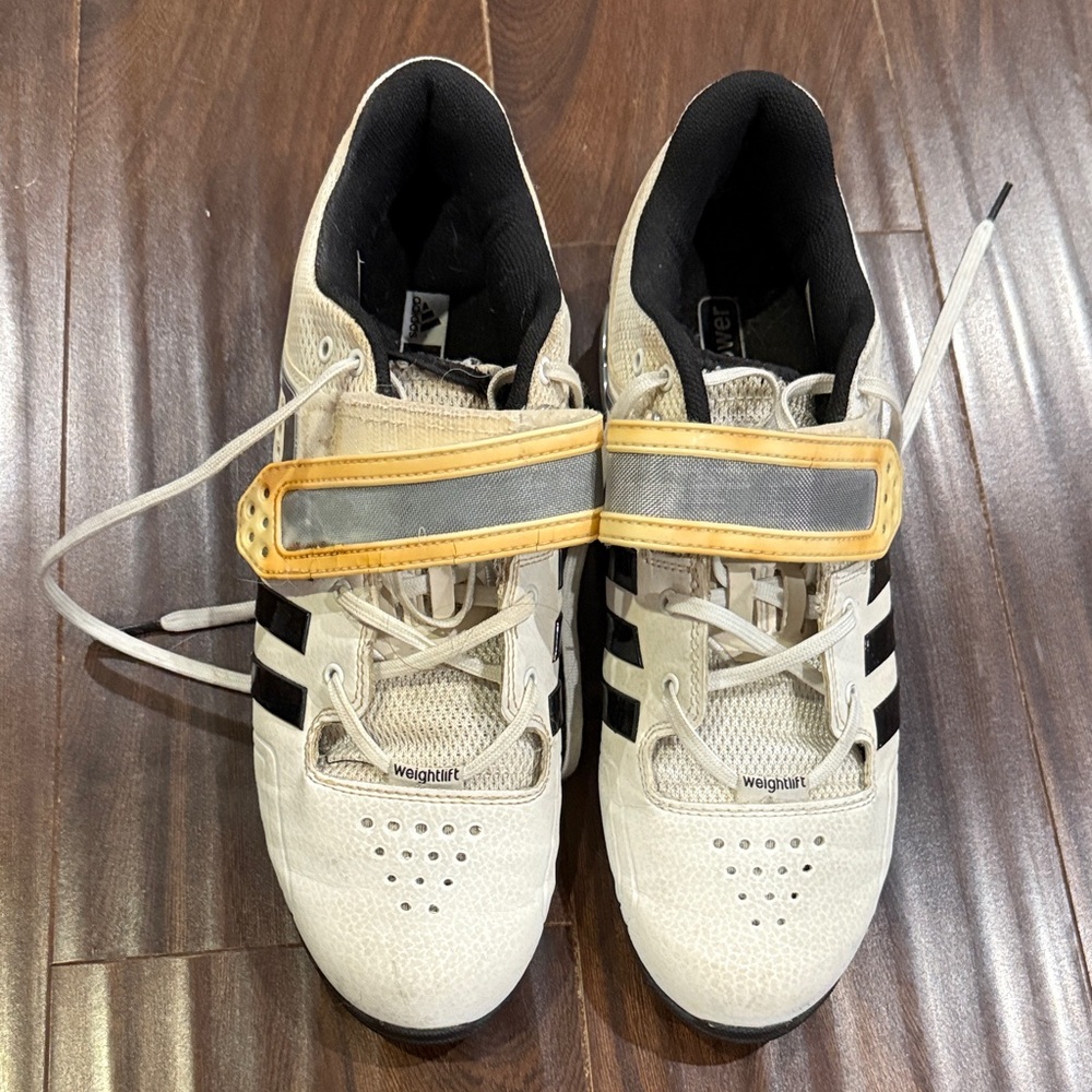 Adidas Kids Sneakers - White, Black, and Gold